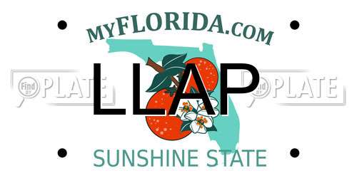LLAP Florida License Plate