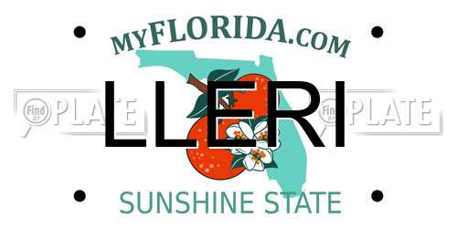 LLERI Florida License Plate