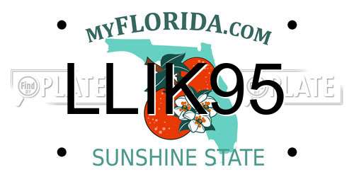 LLIK95 Florida License Plate