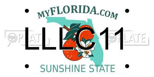 LLLC11 Florida License Plate