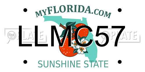 LLMC57 Florida License Plate