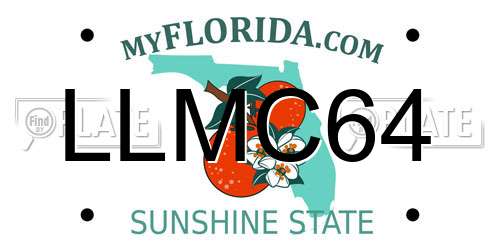 LLMC64 Florida License Plate