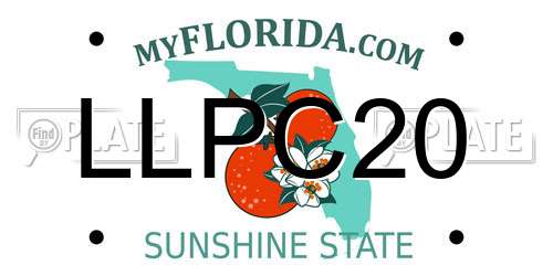 LLPC20 Florida License Plate