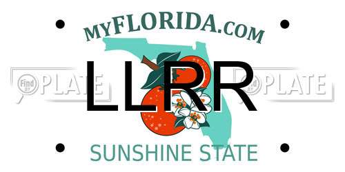 LLRR Florida License Plate