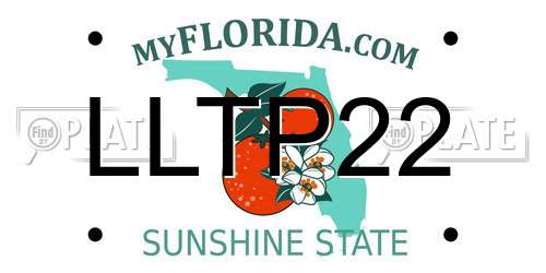 LLTP22 Florida License Plate
