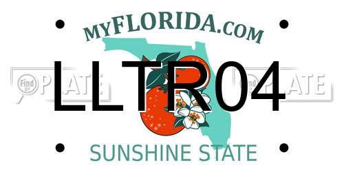LLTR04 Florida License Plate