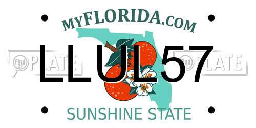 LLUL57 Florida License Plate