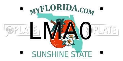 LMA0 Florida License Plate