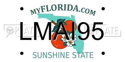 LMAI95 Florida License Plate