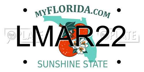 LMAR22 Florida License Plate