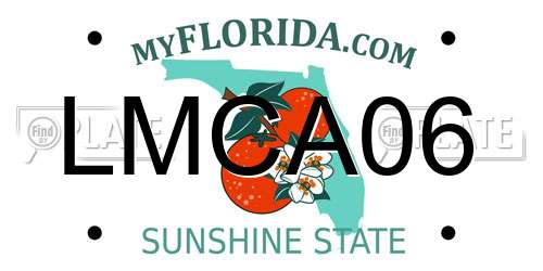 LMCA06 Florida License Plate