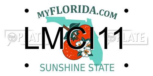 LMCI11 Florida License Plate