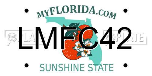 LMFC42 Florida License Plate