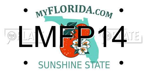 LMFP14 Florida License Plate
