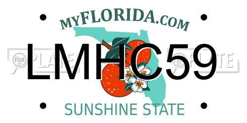 LMHC59 Florida License Plate