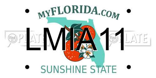 LMIA11 Florida License Plate