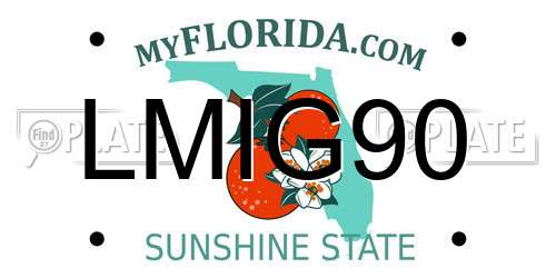 LMIG90 Florida License Plate