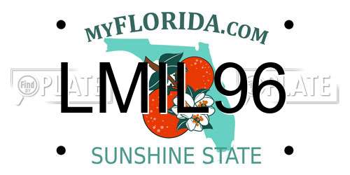 LMIL96 Florida License Plate