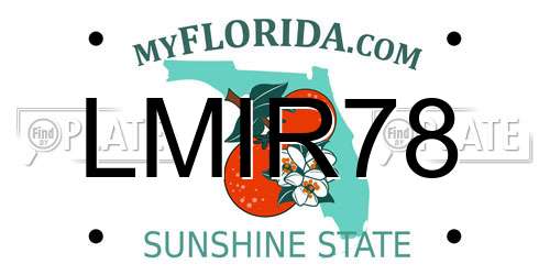 LMIR78 Florida License Plate