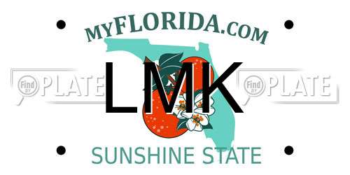LMK Florida License Plate