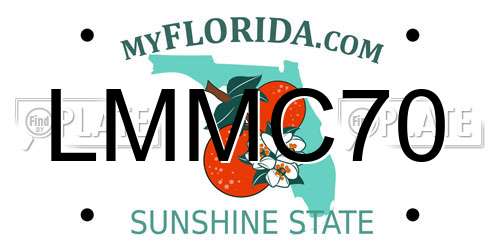 LMMC70 Florida License Plate