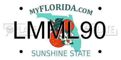 LMML90 Florida License Plate