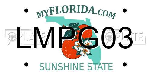 LMPG03 Florida License Plate
