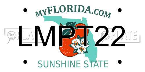 LMPT22 Florida License Plate