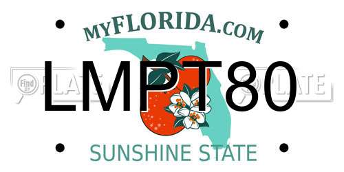 LMPT80 Florida License Plate