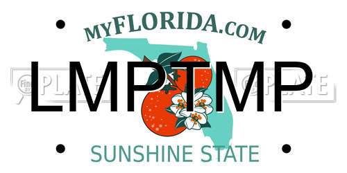 LMPTMP Florida License Plate