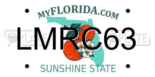 LMRC63 Florida License Plate