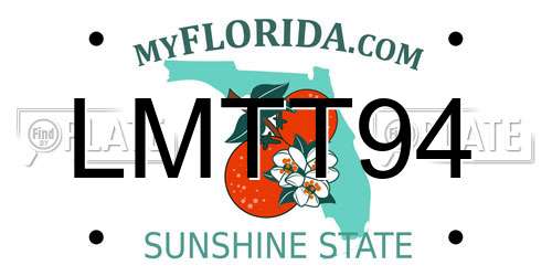 LMTT94 Florida License Plate