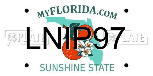 LNIP97 Florida License Plate