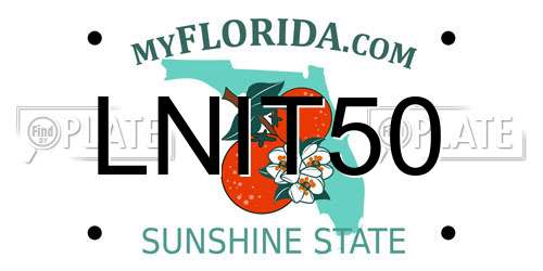 LNIT50 Florida License Plate