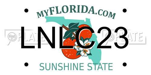 LNLC23 Florida License Plate