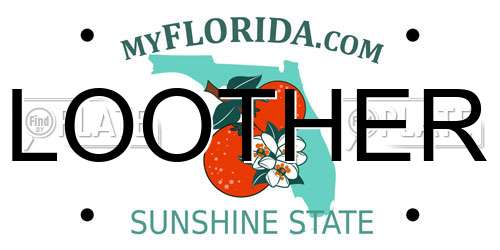 LOOTHER Florida License Plate