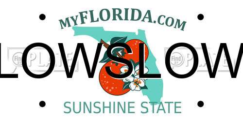 LOWSLOW Florida License Plate