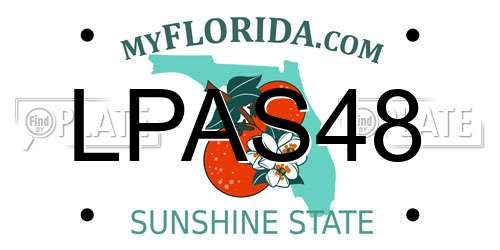 LPAS48 Florida License Plate