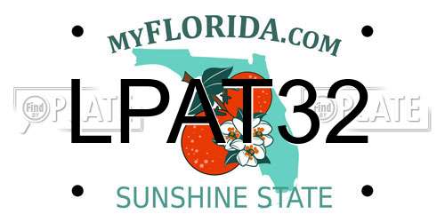 LPAT32 Florida License Plate
