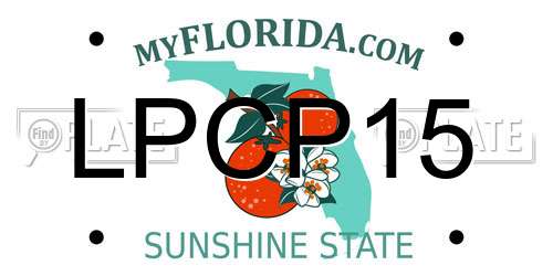LPCP15 Florida License Plate