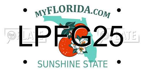LPFG25 Florida License Plate