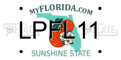 LPFL11 Florida License Plate
