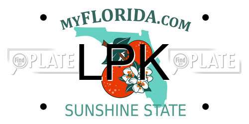LPK Florida License Plate