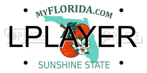 LPLAYER Florida License Plate