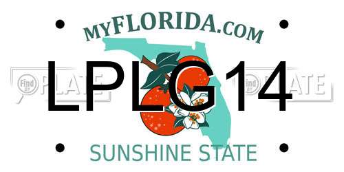 LPLG14 Florida License Plate