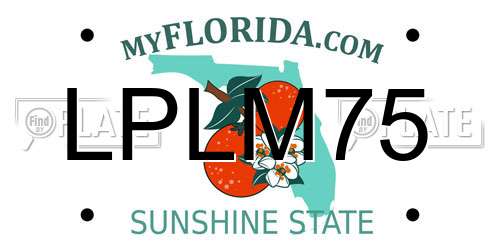 LPLM75 Florida License Plate