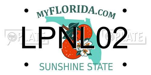 LPNL02 Florida License Plate