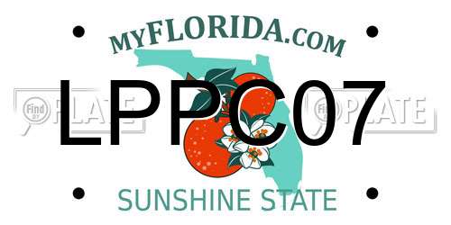LPPC07 Florida License Plate