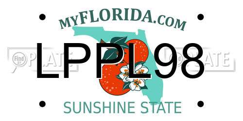 LPPL98 Florida License Plate