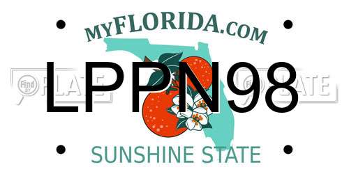 LPPN98 Florida License Plate